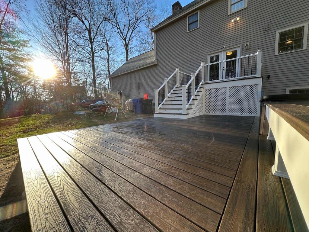 main deck platform with steps going up - 2